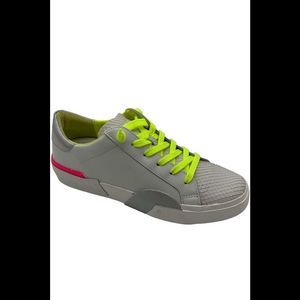 Dolce Vita Lace-Up Leather Sneakers Zina Neon Multi - Medium